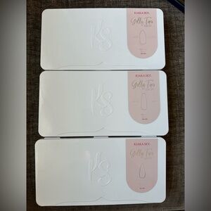 Kiara Sky Jelly Tips Clear Soak Off Gel Full Cover Medium Stiletto Almond Long C